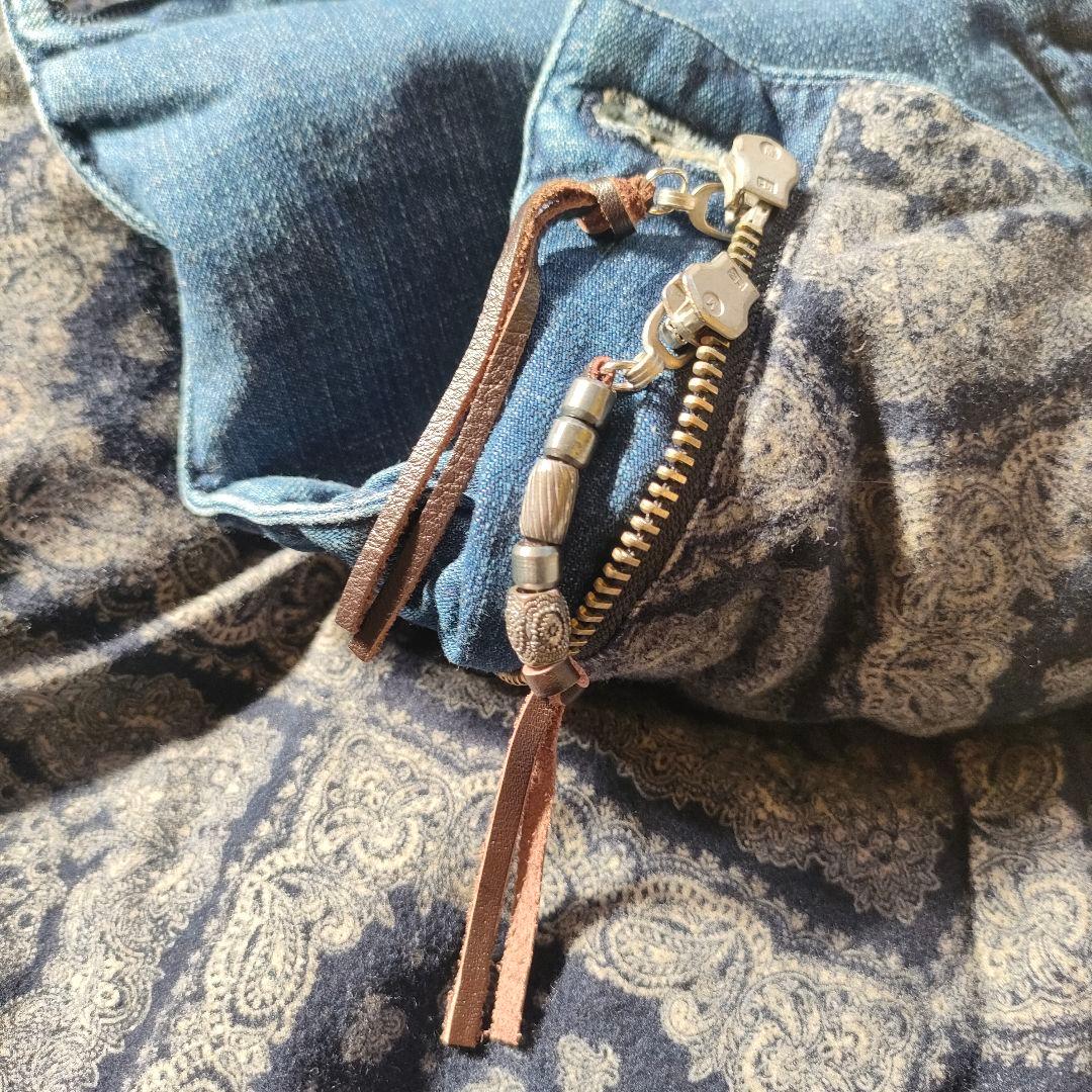 【新品】REMI RELIEF デニム ダウン ベストRN16193002