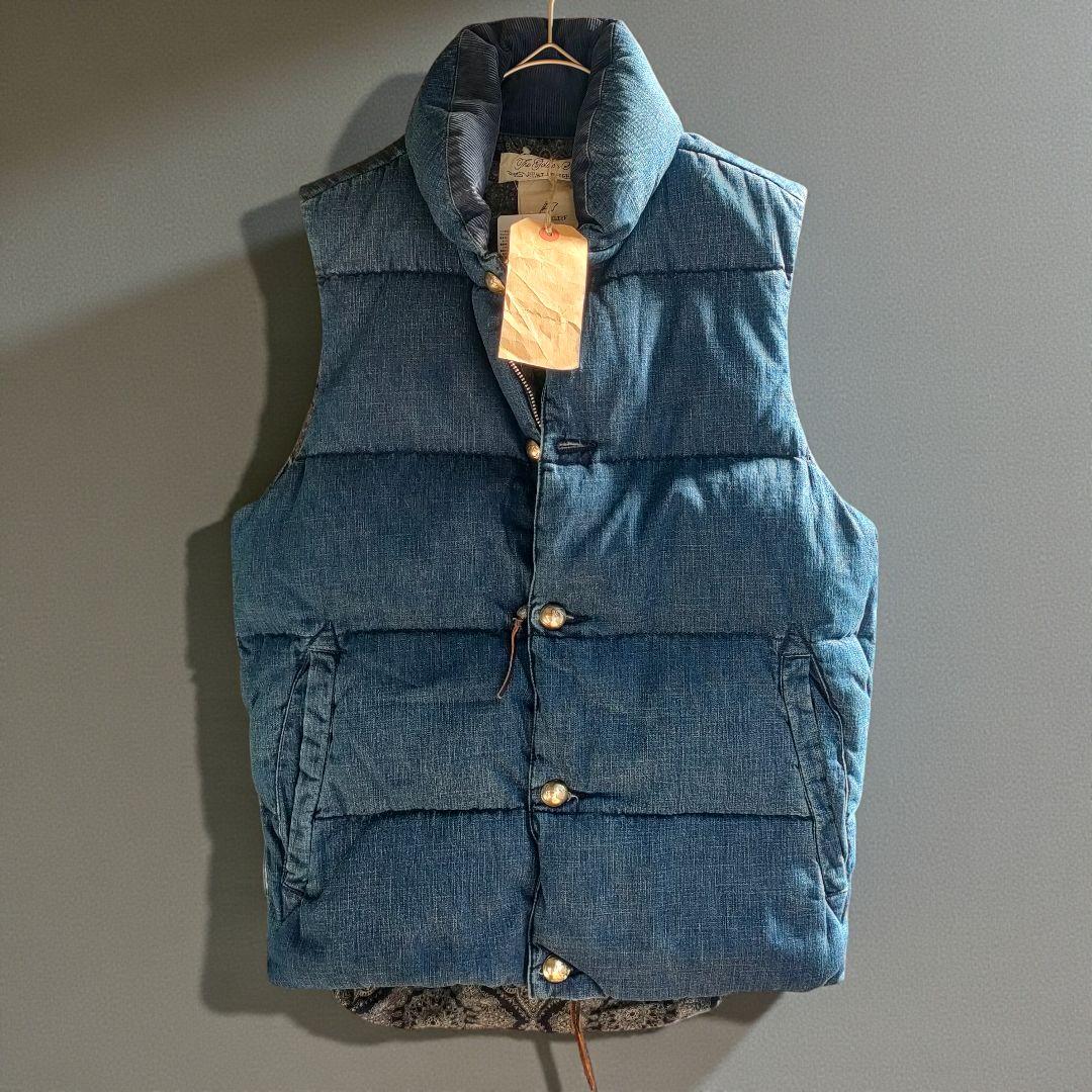 【新品】REMI RELIEF デニム ダウン ベストRN16193002