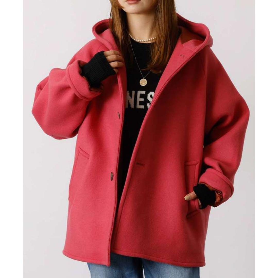 ⭐︎Mariko【新品タグ付き】ルメランジュ　ウールコート　ピンク