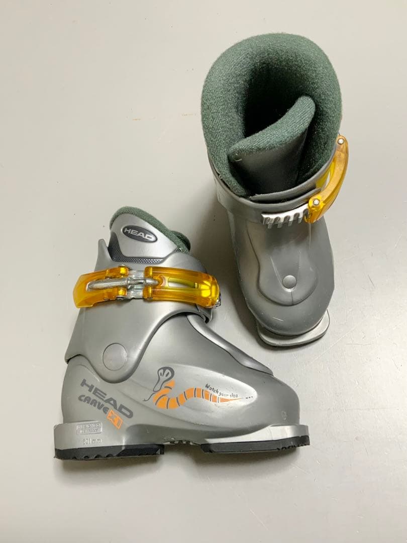 ジュニアスキー 3点セット　エラン　板70cm／ブーツ15cm-16.5cm