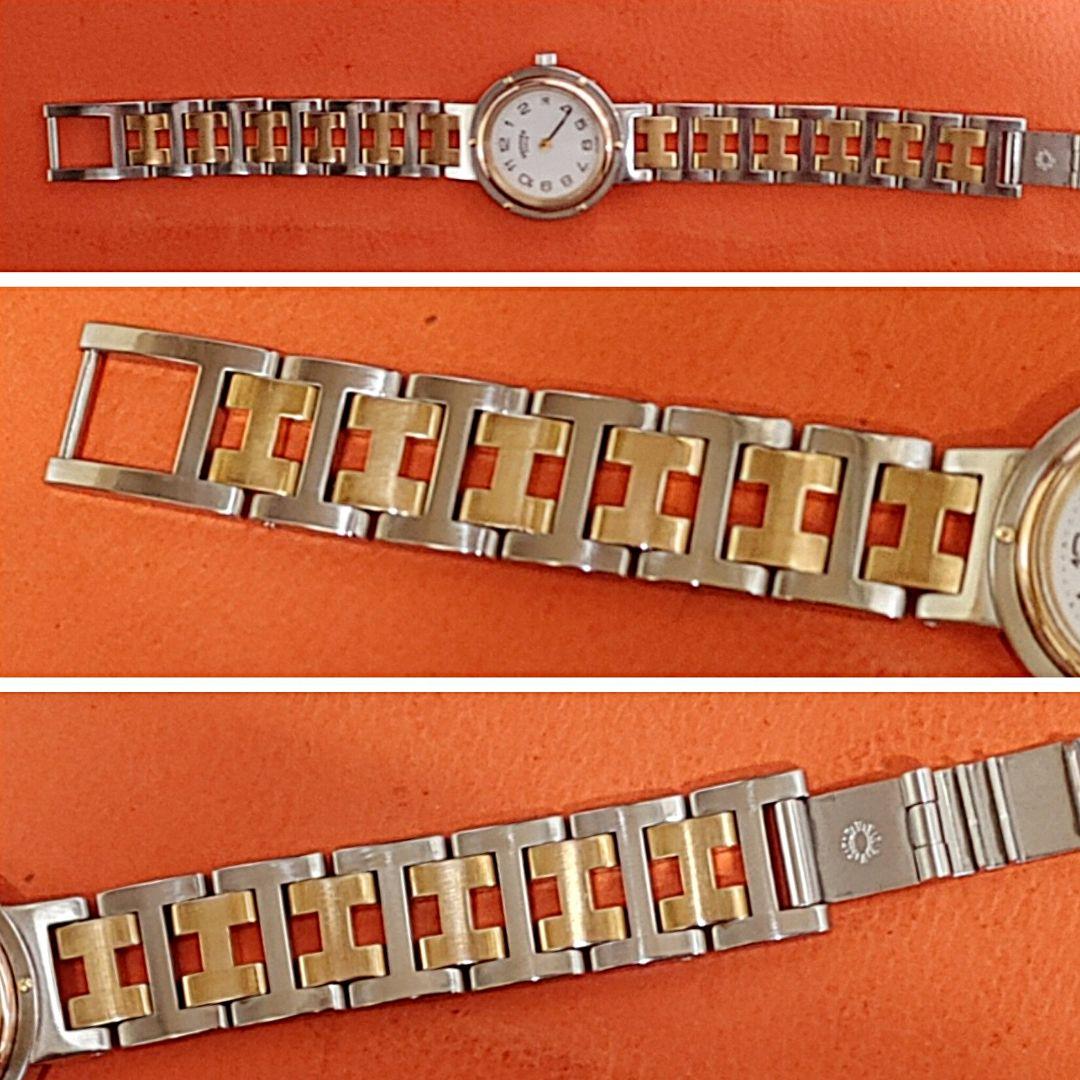 エルメス時計/極極極極美品クリッパー/新品電池新品仕上げ正常稼働品/レディース