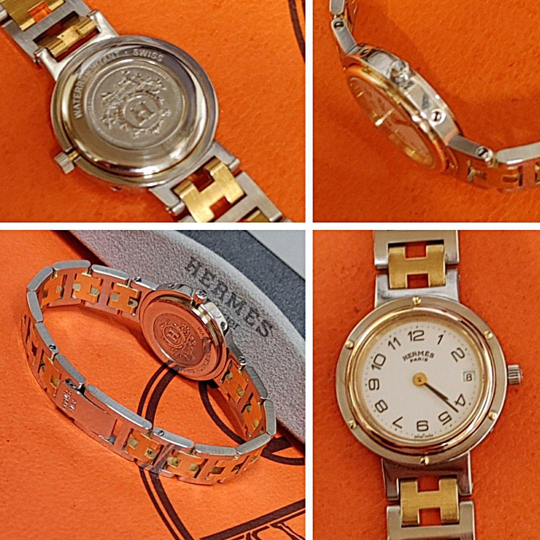 エルメス時計/極極極極美品クリッパー/新品電池新品仕上げ正常稼働品/レディース