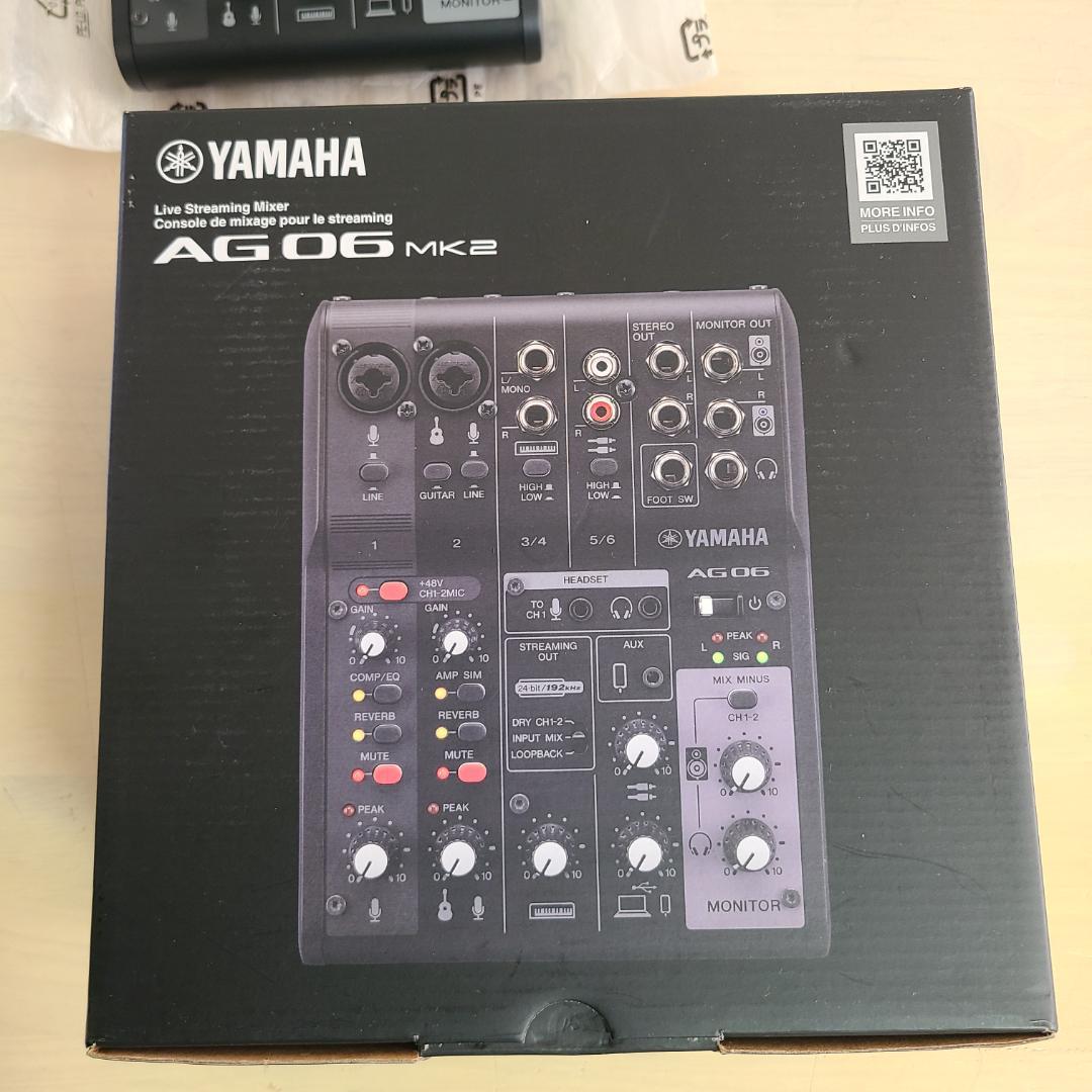 【極美品】YAMAHA ヤマハ AG06 MK2 ストリーミングミキサー