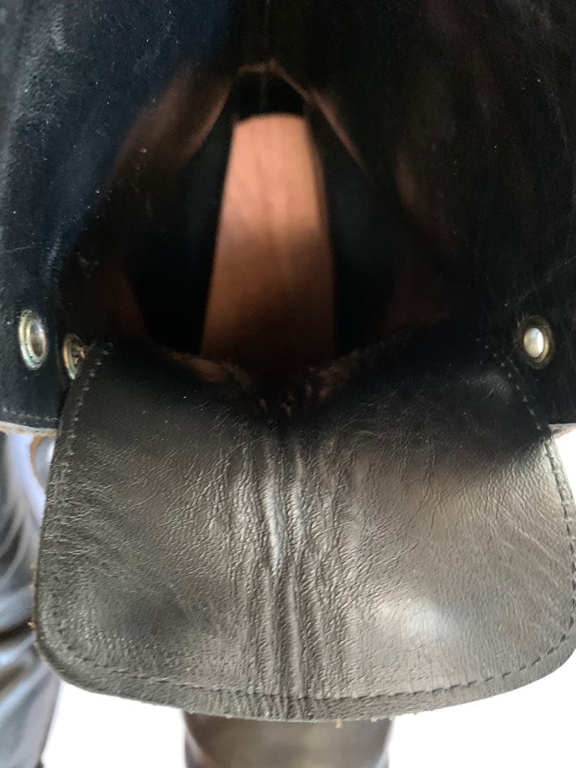 VERB ハンドメイド ブラックレザーブーツ