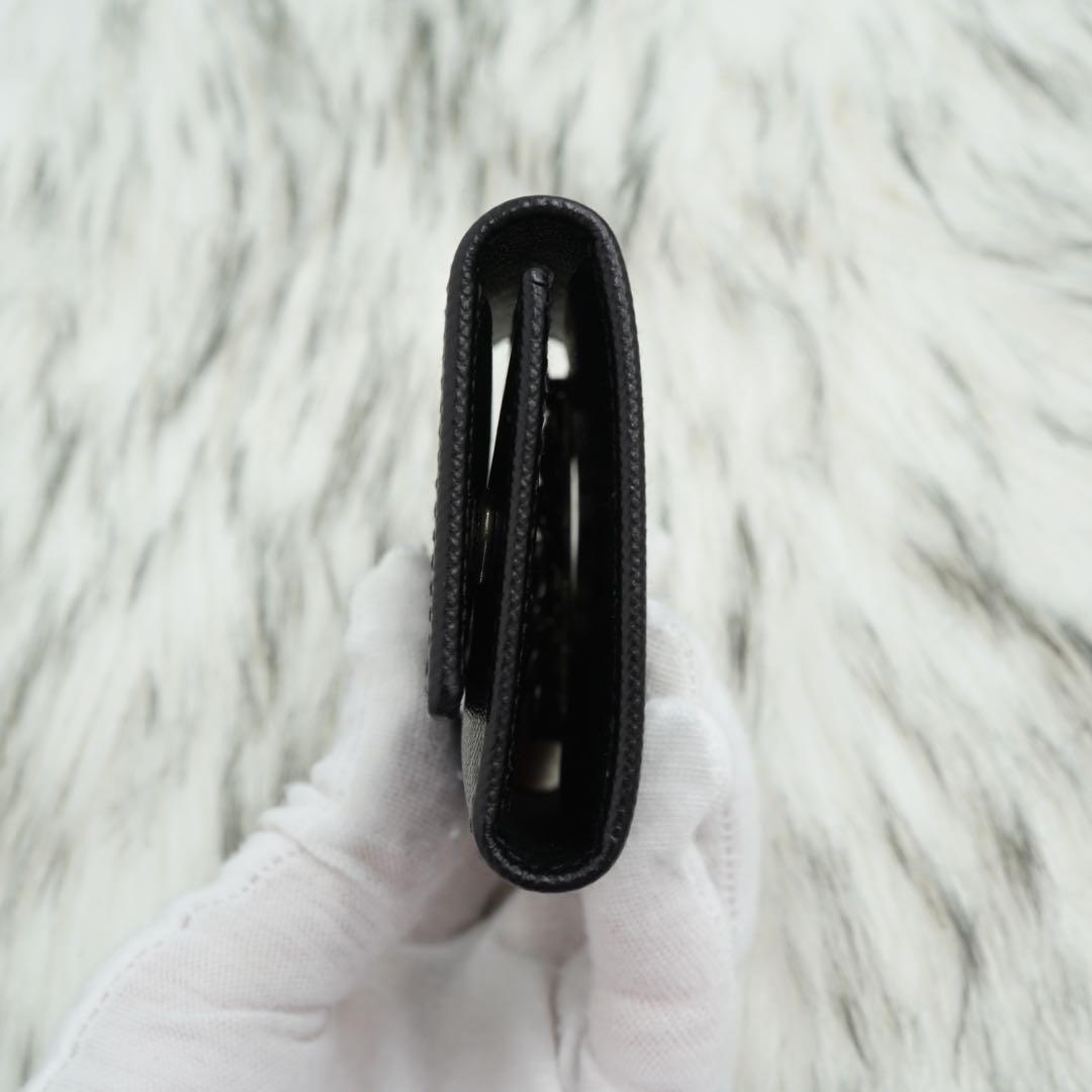 新品未使用品　箱・カード付き　PRADA プラダ　キーケース　サフィアーノ　黒