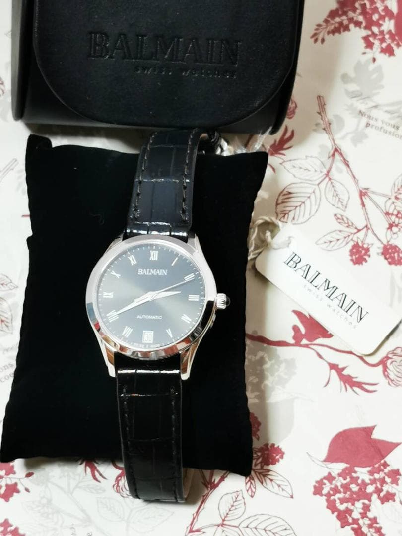 BALMAIN バルマン 腕時計 自動巻き スイス製 レディース 女性 ブラック