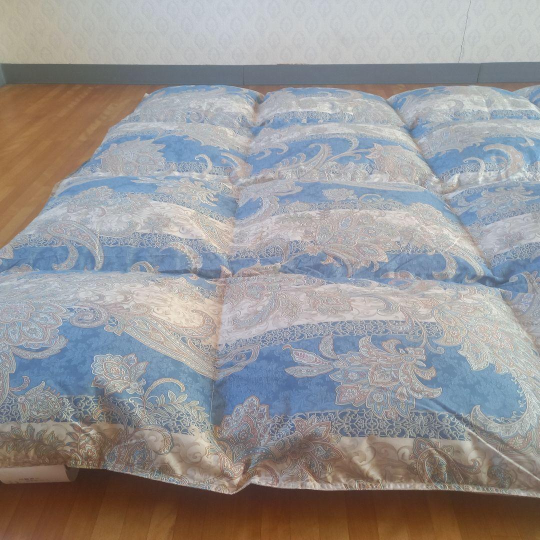 羽毛布団 増量 SDGS リフレッシュ羽毛 高密度生地 清潔 安心 日本製B⑧