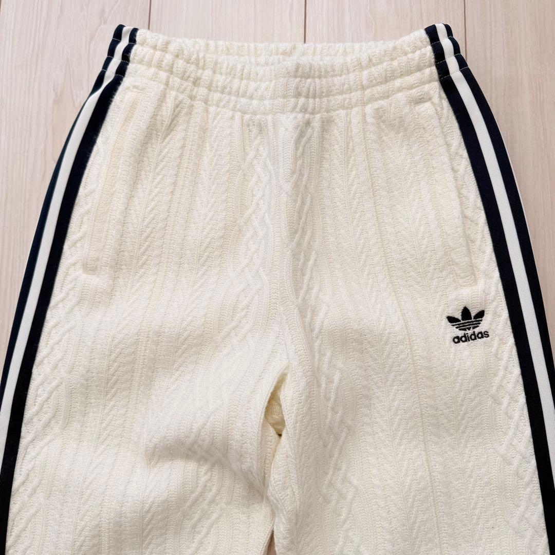 美品●adidas KNIT アディダス ニット クラシック トラック パンツ