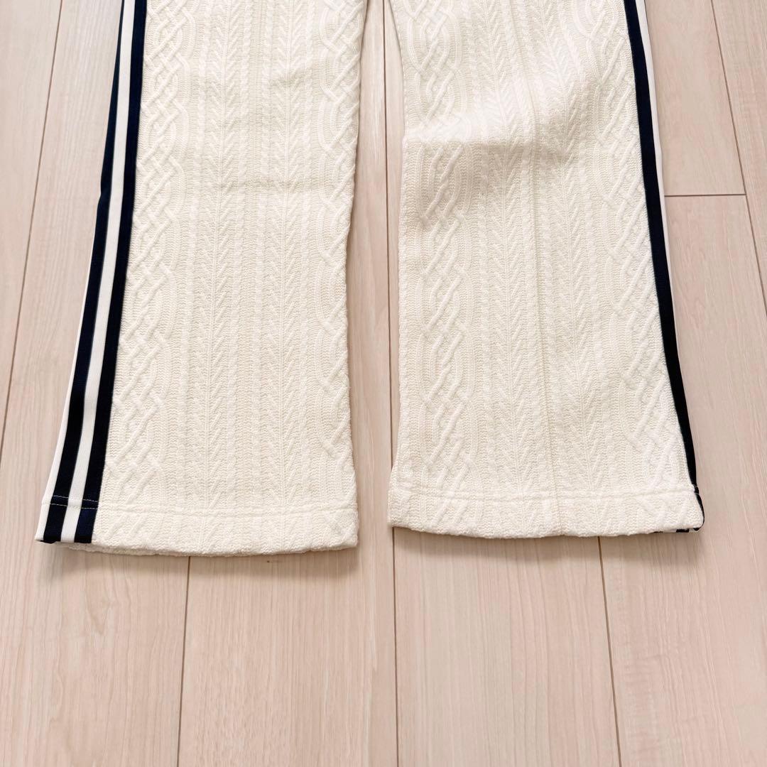 美品●adidas KNIT アディダス ニット クラシック トラック パンツ