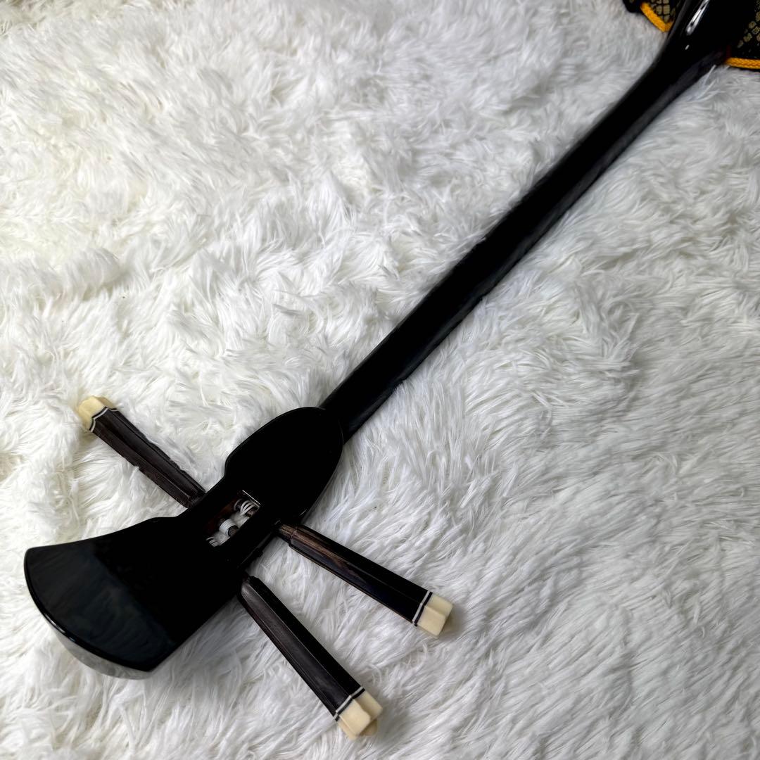 ●沖縄三線 サンシン● 人工皮張り 高級三線 ケース付