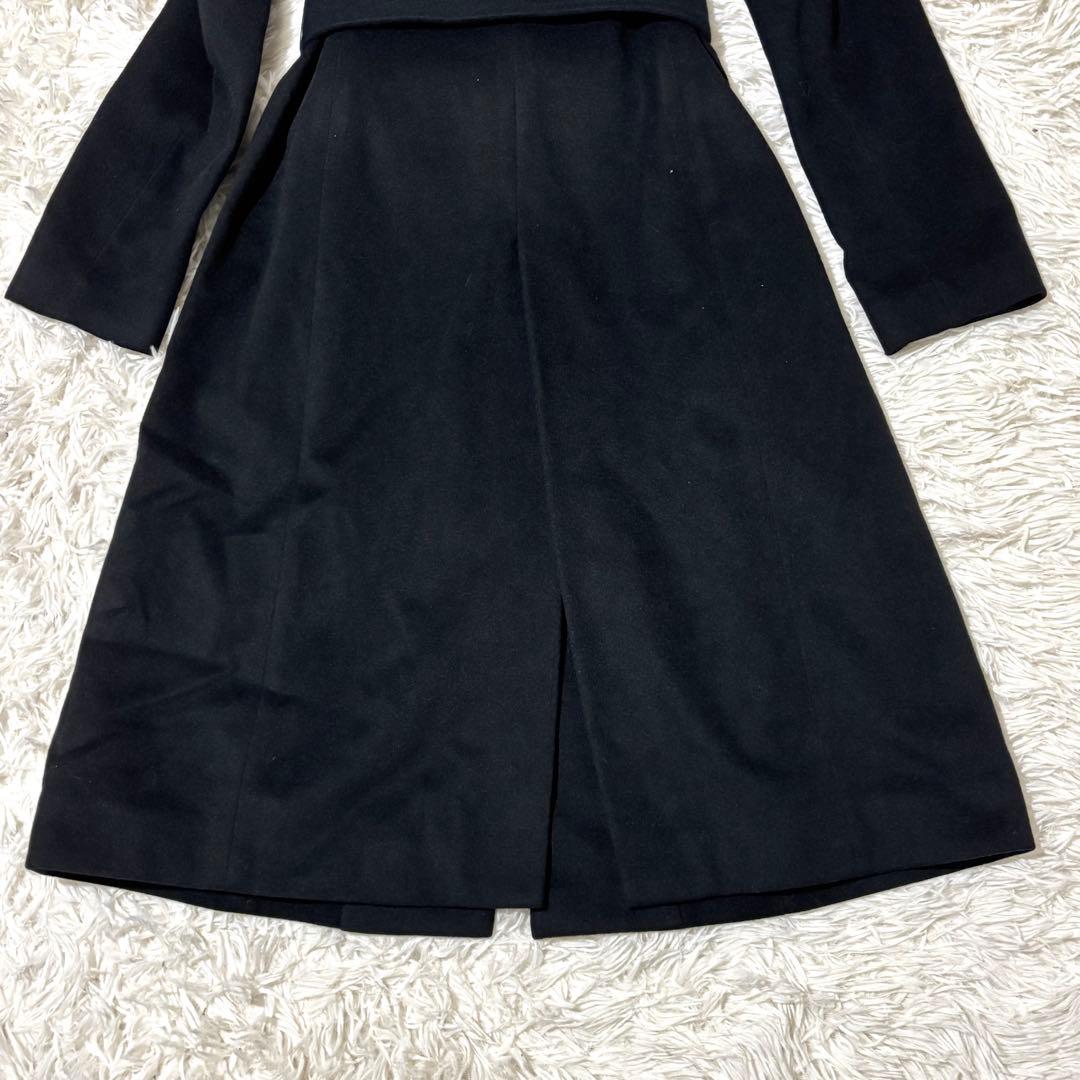 【美品】ANAYI アナイ カシミヤ100％ ロングコート フォックスファー