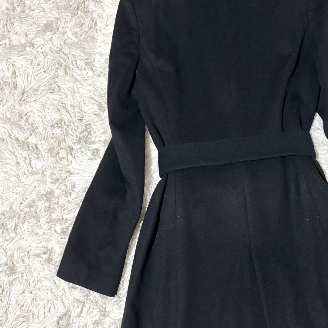 【美品】ANAYI アナイ カシミヤ100％ ロングコート フォックスファー