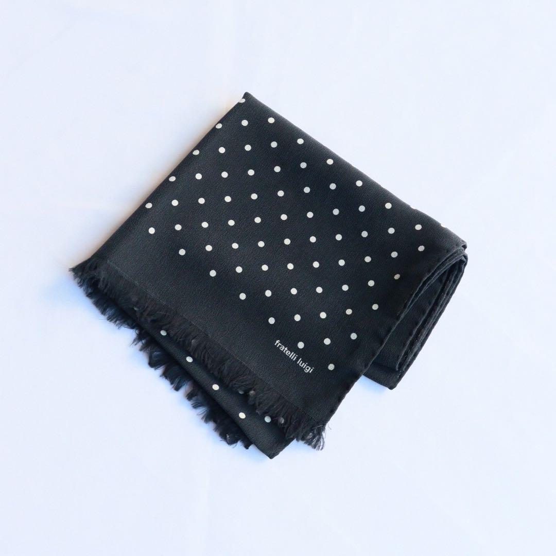 HEUGN シルクドットスカーフ　poa