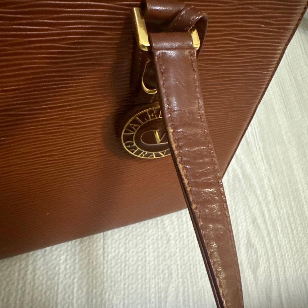 VALENTINO GARAVANI エピレザー トートバッグ ヴィンテージ