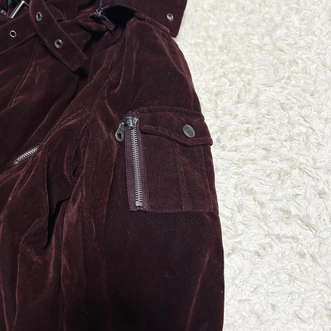 y2k ベロアコート お兄系 ギミック Alpha Magic 3way 中綿