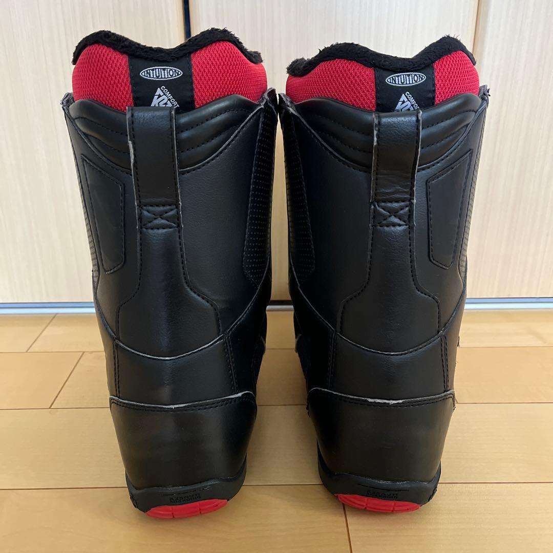 K2 スノーボードブーツ ブラック/レッド 28cm