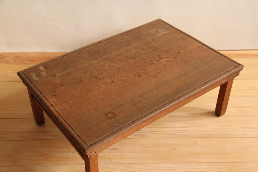 テーブル　机　折りたたみ　木製　長方形　文机　古家具　ビンテージ　レトロ