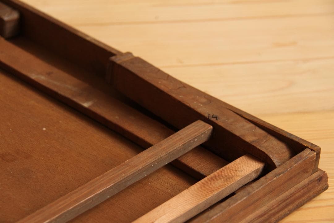 テーブル　机　折りたたみ　木製　長方形　文机　古家具　ビンテージ　レトロ