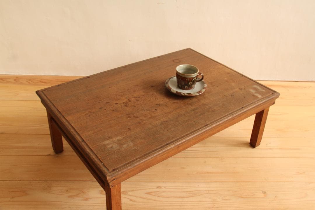 テーブル　机　折りたたみ　木製　長方形　文机　古家具　ビンテージ　レトロ