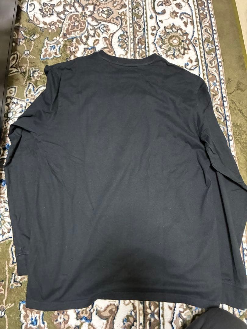 Supreme ブラック 長袖カットソー L