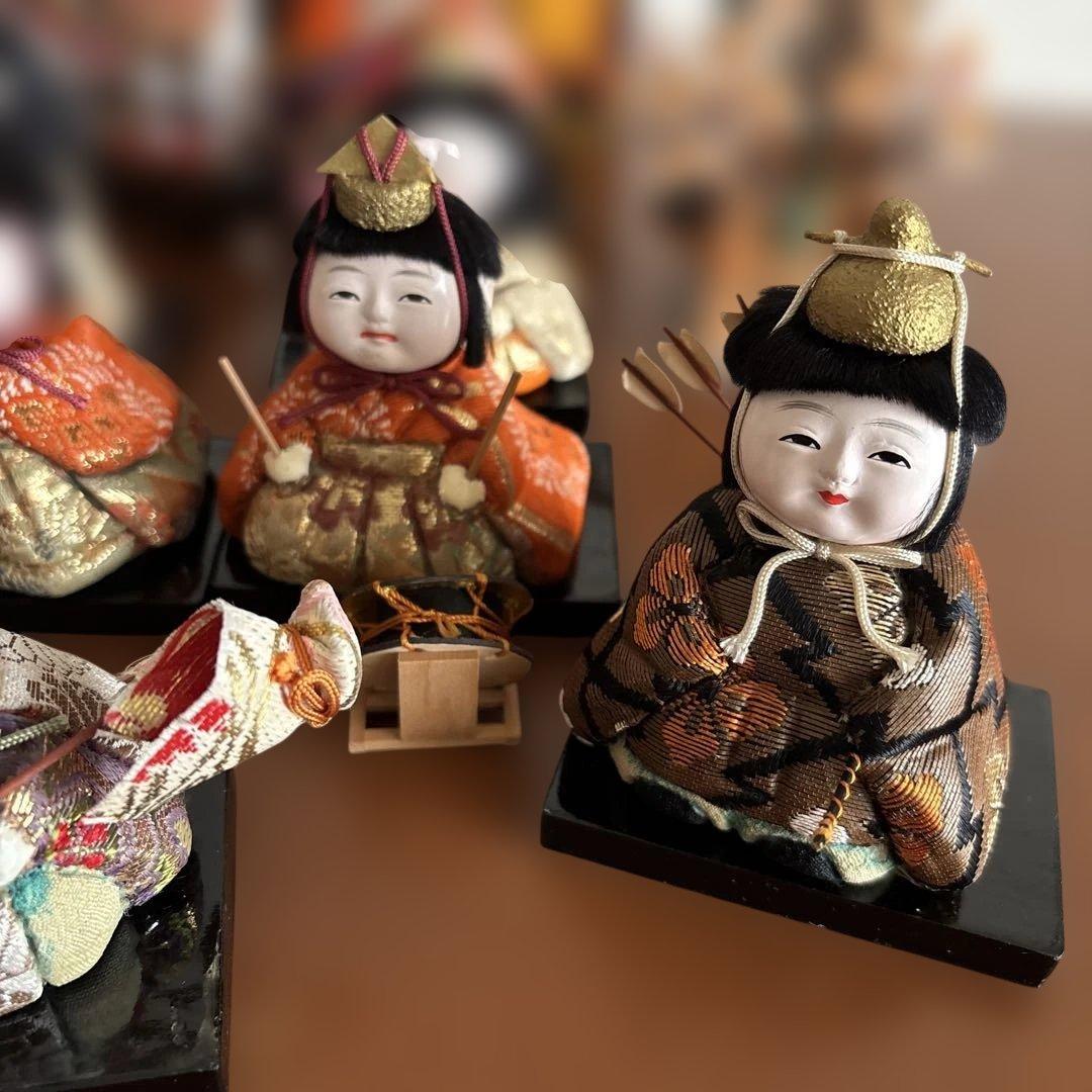 昭和レトロ 木目込雛人形 1960年代 保管用箱あり