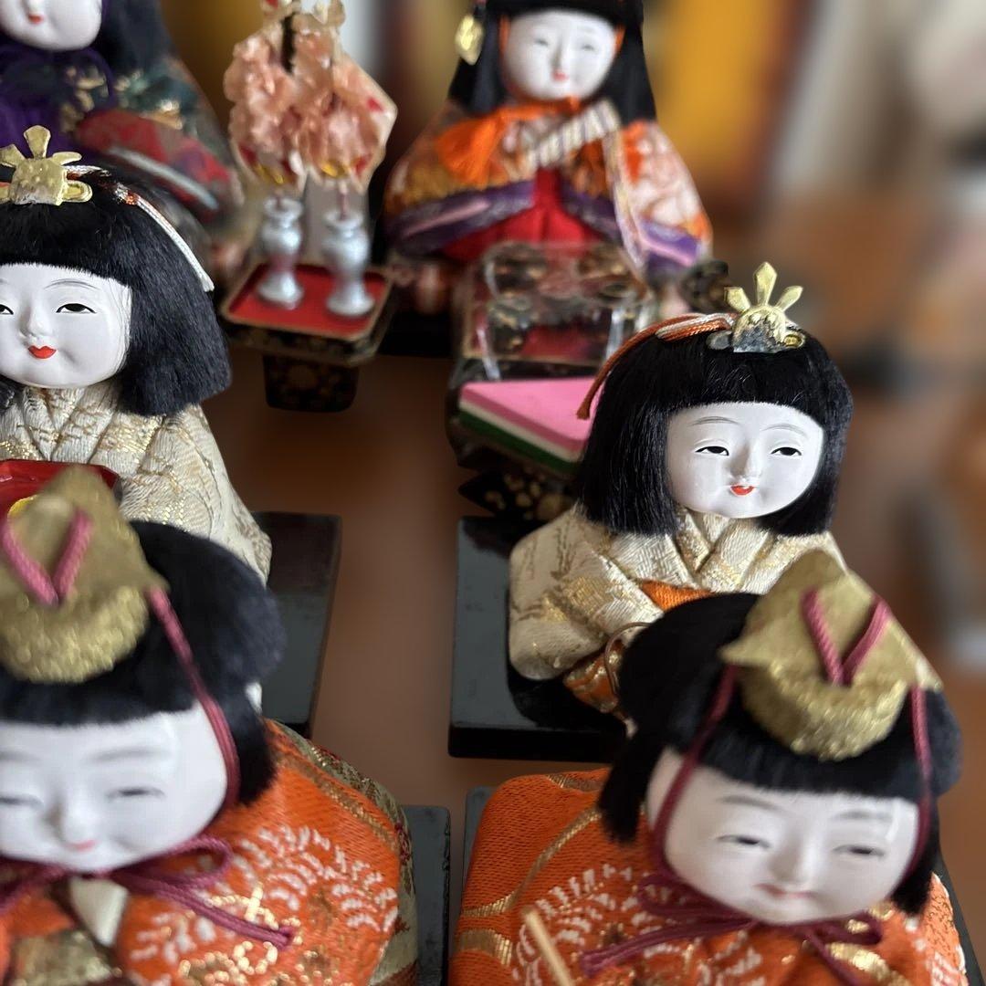 昭和レトロ 木目込雛人形 1960年代 保管用箱あり