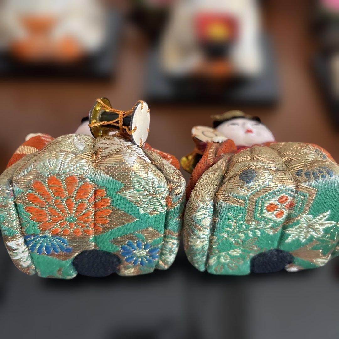 昭和レトロ 木目込雛人形 1960年代 保管用箱あり