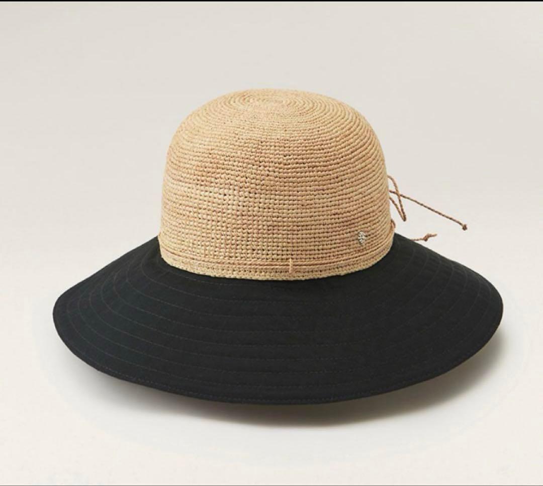 未使用品✨ヘレンカミンスキー カロラ 麦わら帽子 ラフィア ベージュ ブラック