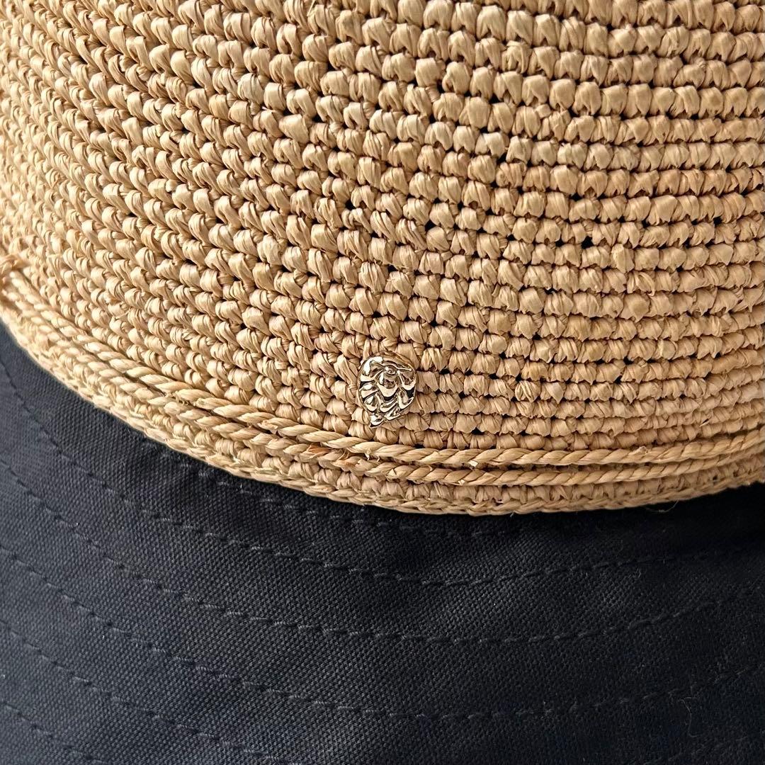 未使用品✨ヘレンカミンスキー カロラ 麦わら帽子 ラフィア ベージュ ブラック