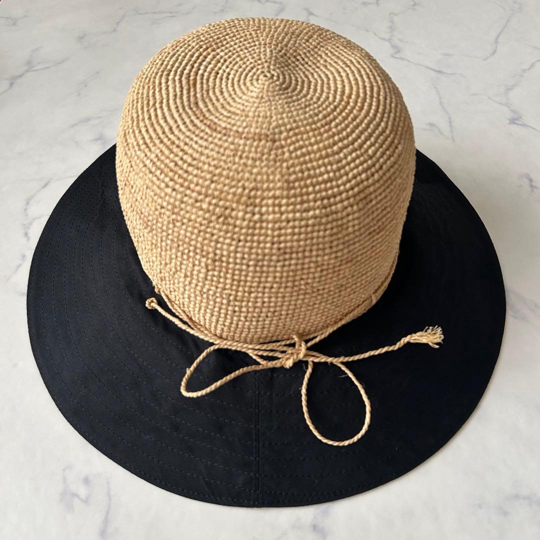 未使用品✨ヘレンカミンスキー カロラ 麦わら帽子 ラフィア ベージュ ブラック
