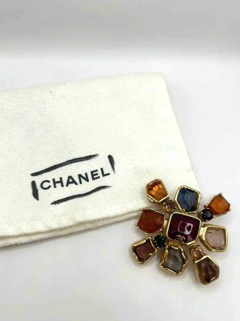 DORA商事公式アカウントCHANEL フラワーブローチ　マルチカラー