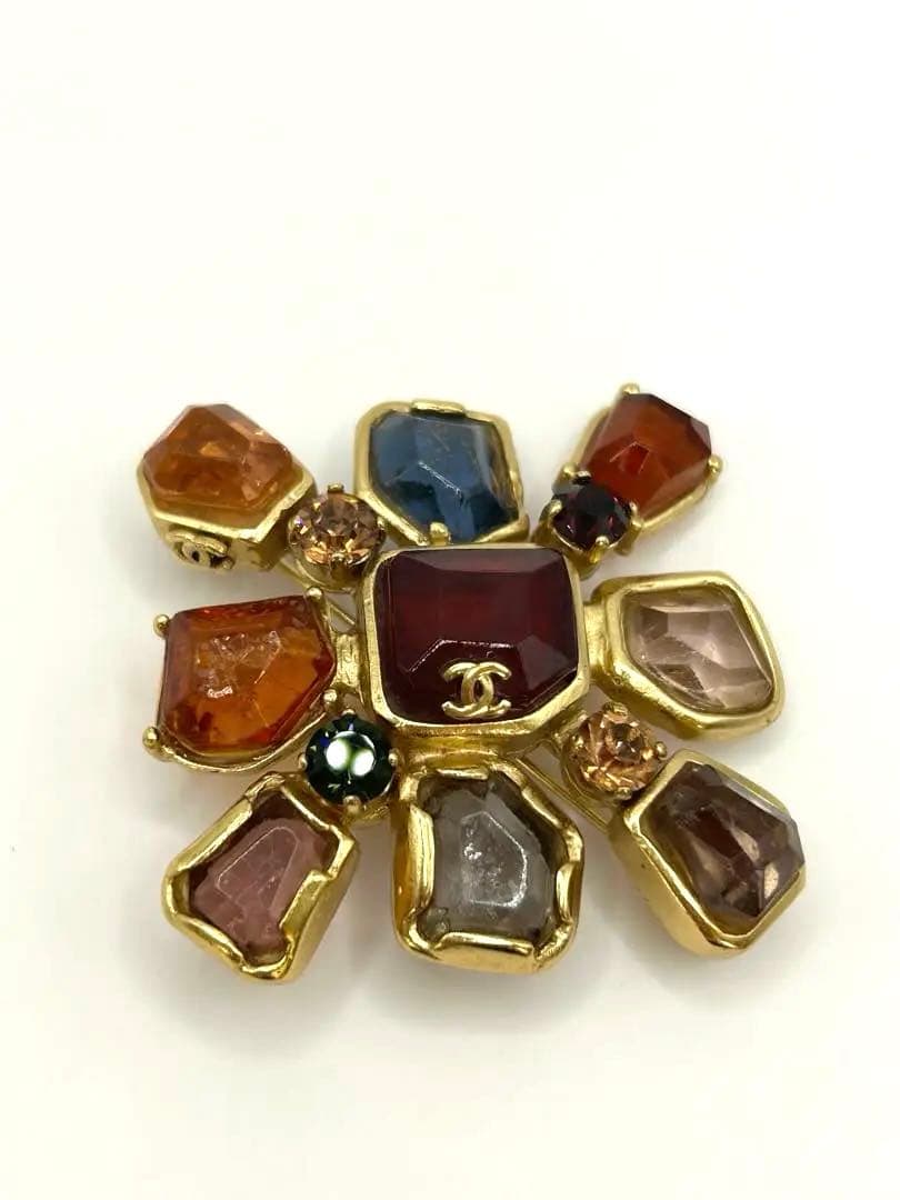 DORA商事公式アカウントCHANEL フラワーブローチ　マルチカラー