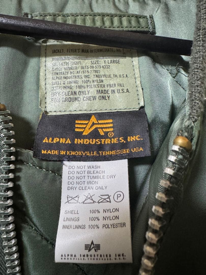 最終お値下げ！ALPHA INDUSTRIES MA-1 グランドクルー