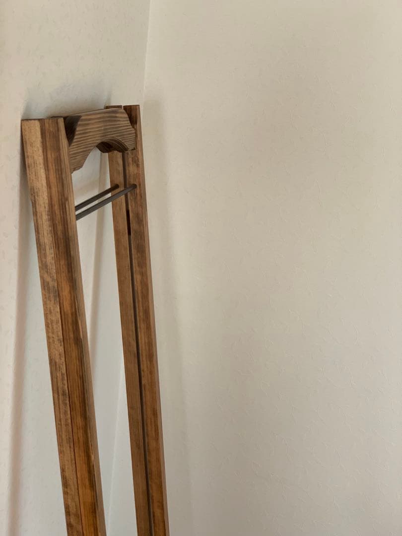 【洋書スタイル】木とアイアンのアンティークハンガーラック