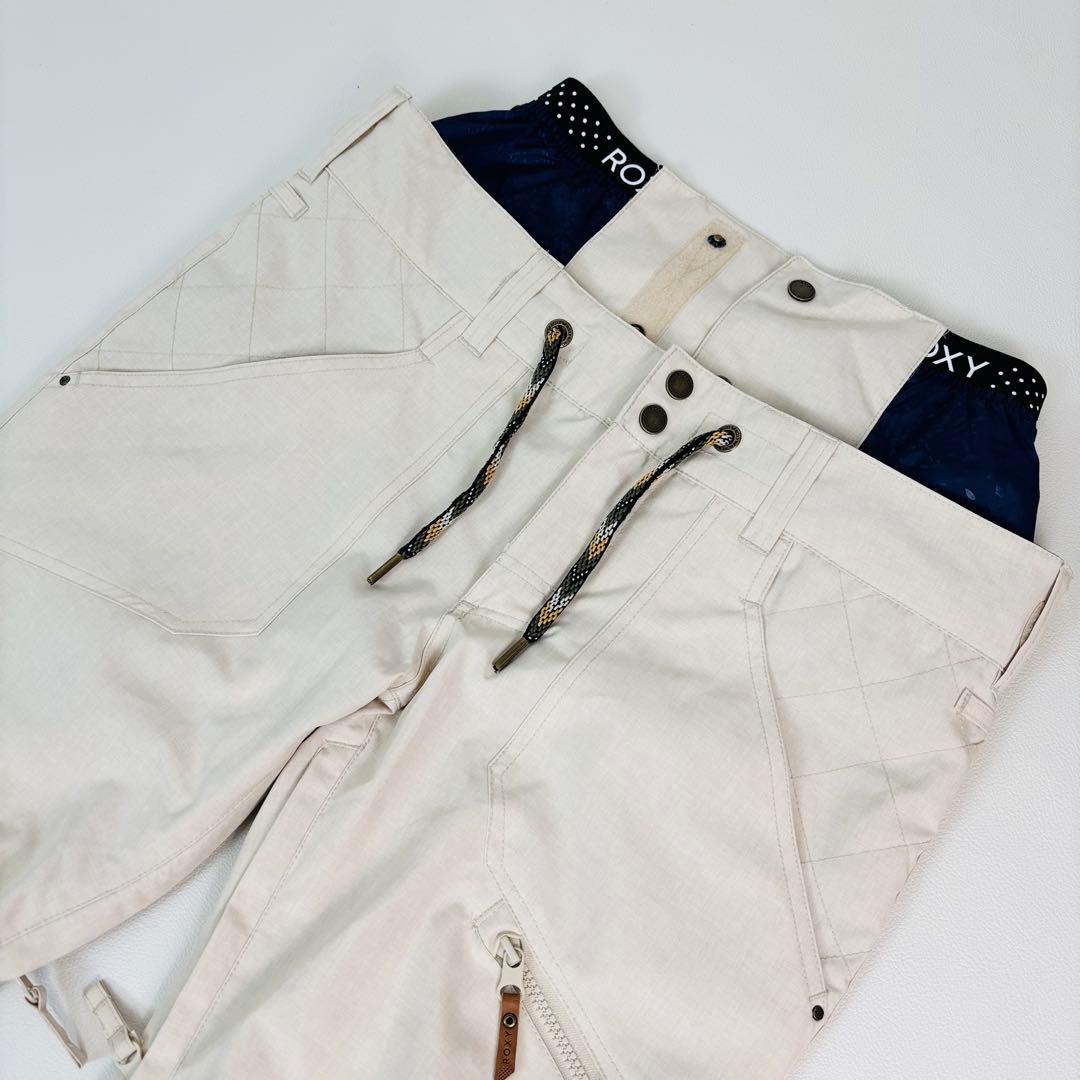 2477【極美品】ROXY ロキシー 上下セット スノボウェア 総柄 ブラック