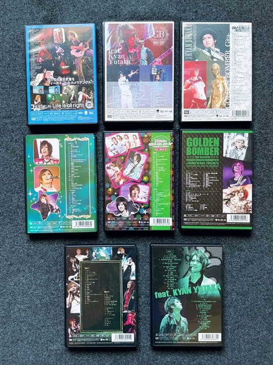 ゴールデンボンバー ライブDVD feat喜矢武豊ver8枚セット