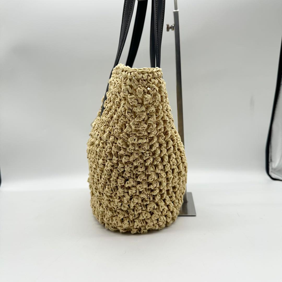 極美品【23SS】完売品 COACH コーチ かごバッグ ストロースモールトート