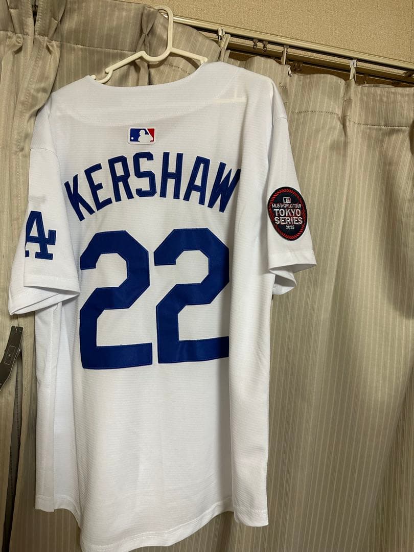 ドジャース　カーショウ　ユニフォームシャツ