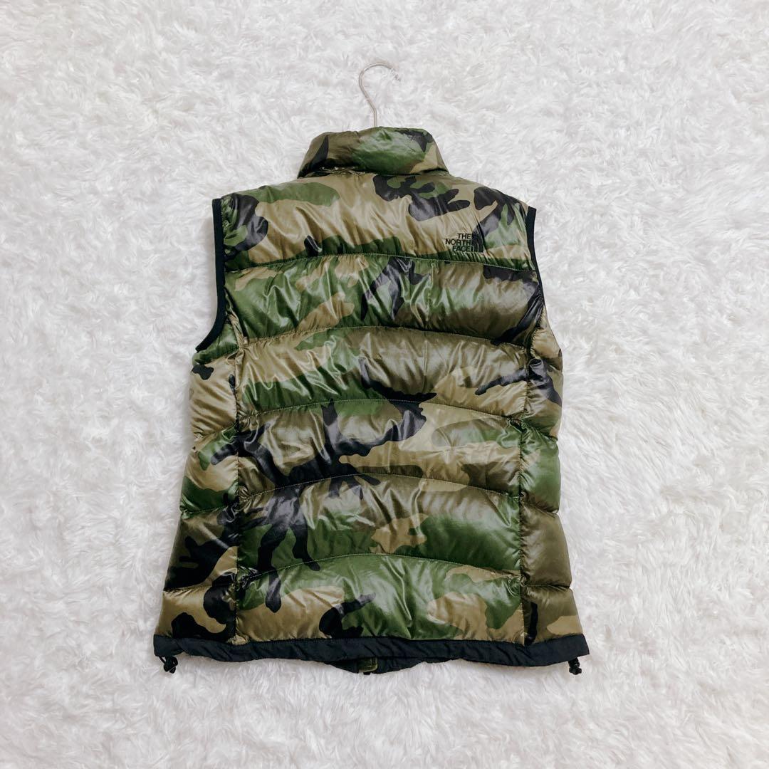 【美品】THE NORTH FACE ダウンベスト カモ L