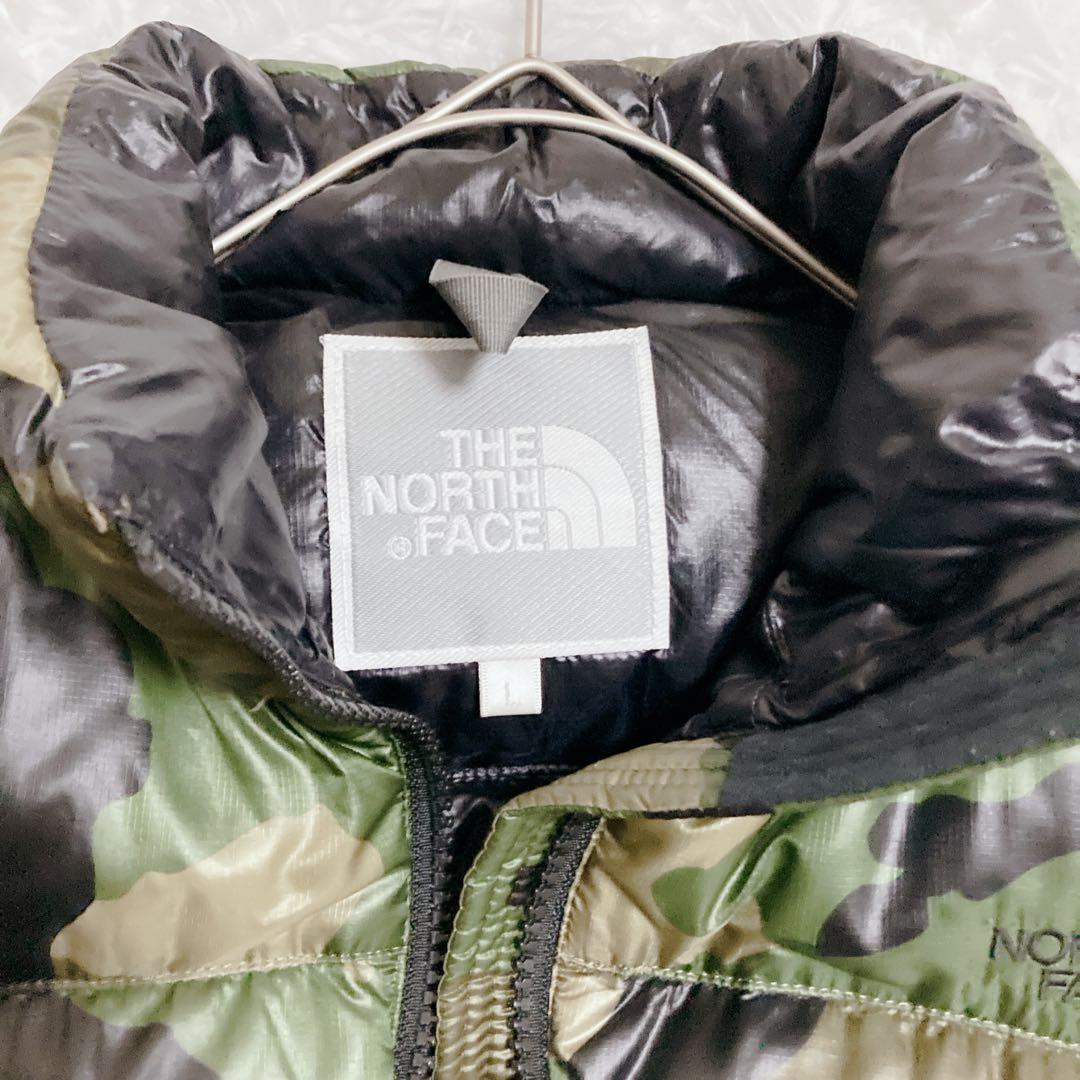 【美品】THE NORTH FACE ダウンベスト カモ L