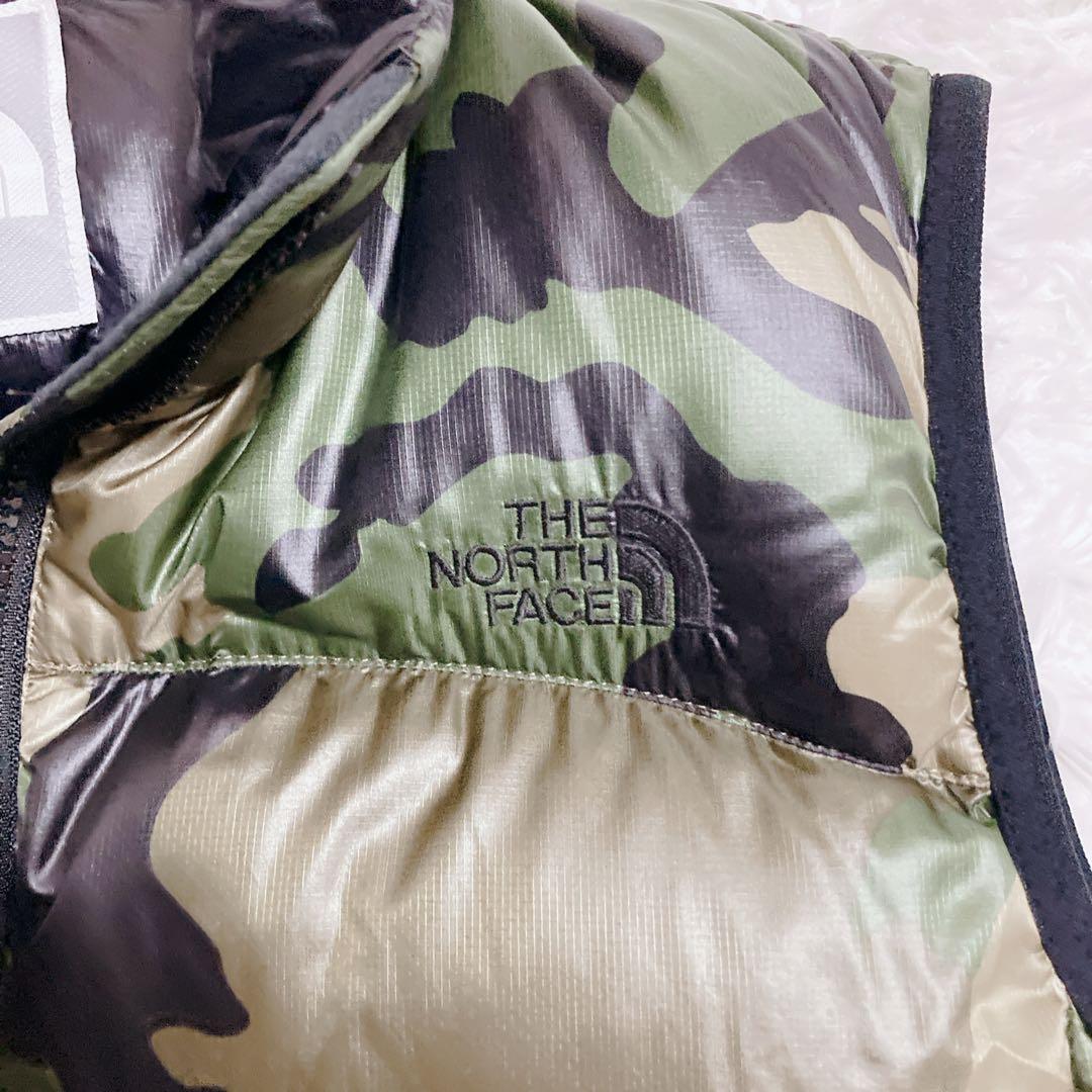 【美品】THE NORTH FACE ダウンベスト カモ L