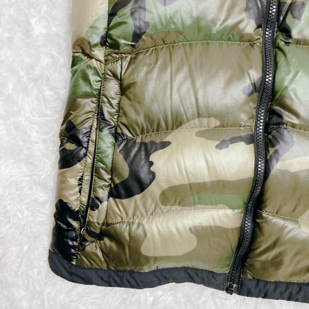 【美品】THE NORTH FACE ダウンベスト カモ L
