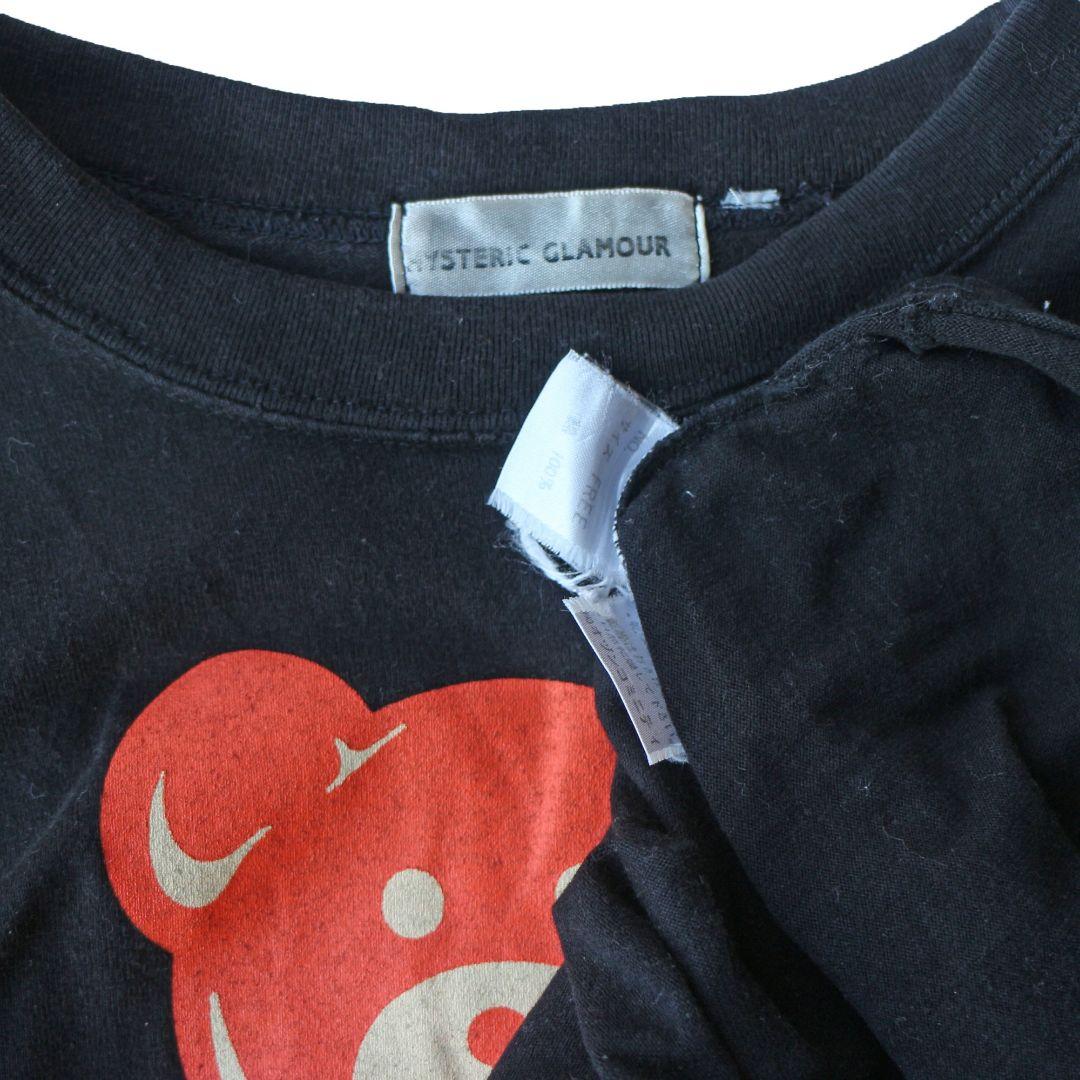 最初期タグ ヒステリックグラマー ベアプリント 長袖オーバーサイズシャツ '80