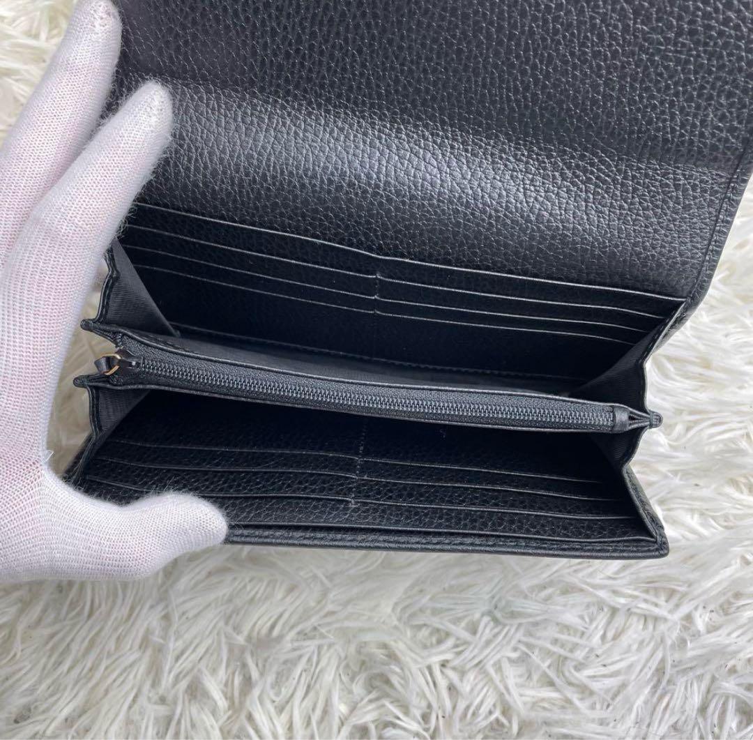 た*こ様 【極美品】グッチ 長財布 二つ折り GGマーモント コンチネンタル 革