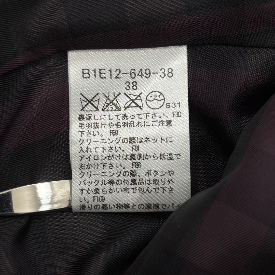 極美品✨希少色　バーバリー　テーラードジャケット　ベロア　メガチェック　ロゴ　M
