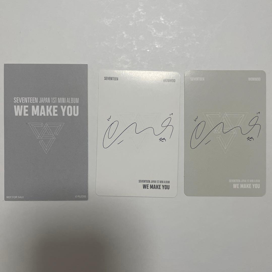 seventeen we make you ウォヌ　carat盤　トレカ