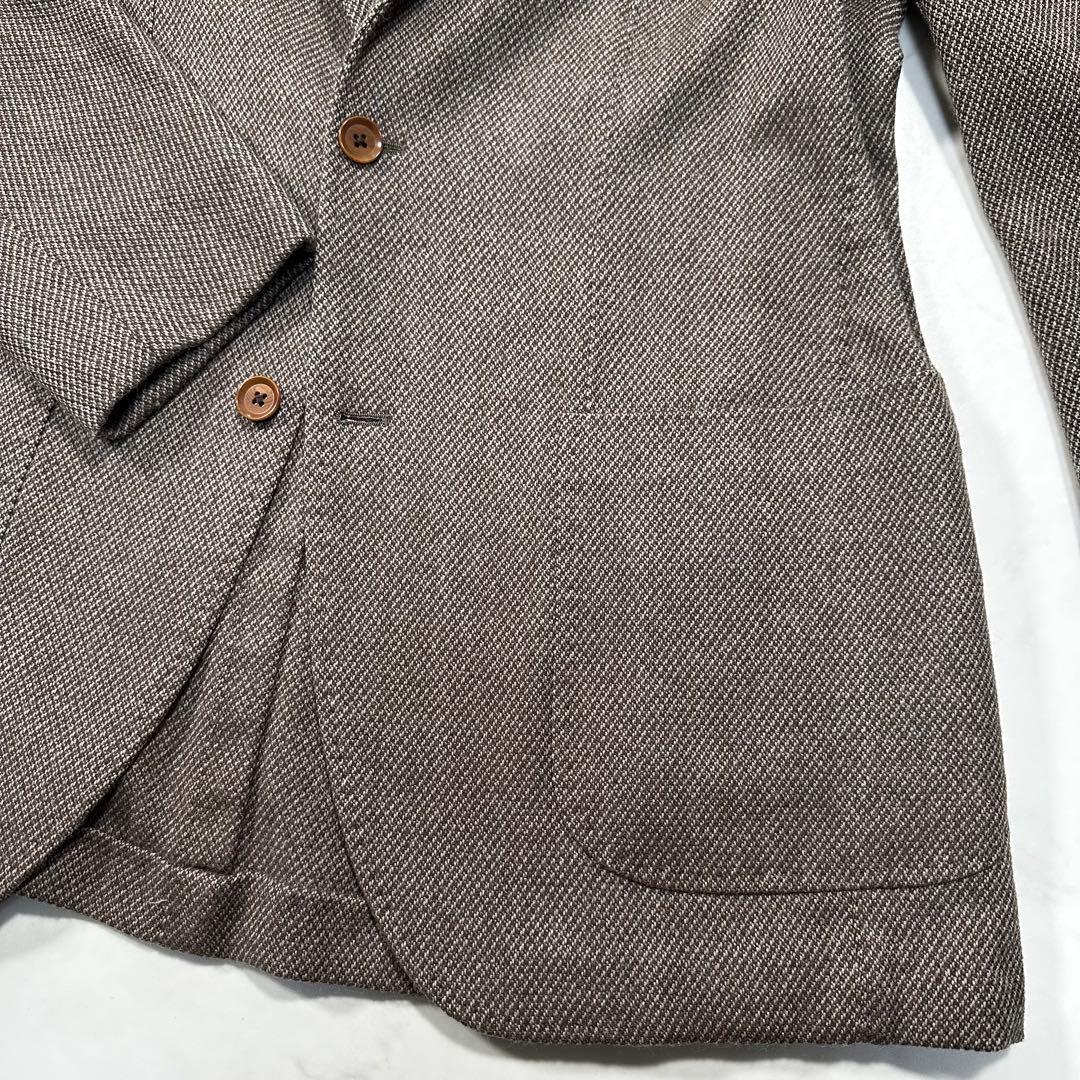 未使用級 XL相当◎リングヂャケット カシミヤタッチ アンコンジャケット 50