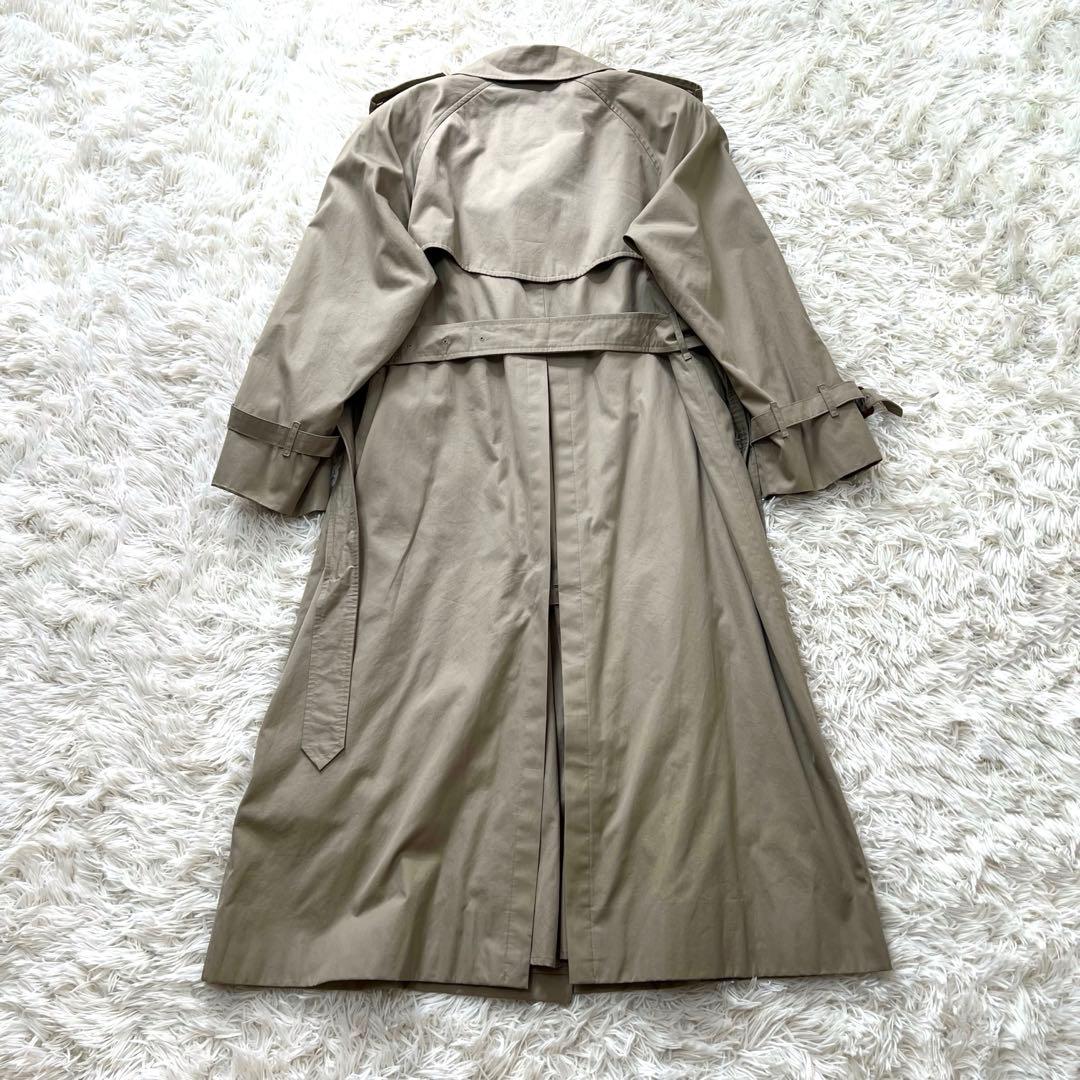 バーバリー ライナー トレンチコート ノバチェック ロング ベージュ　S