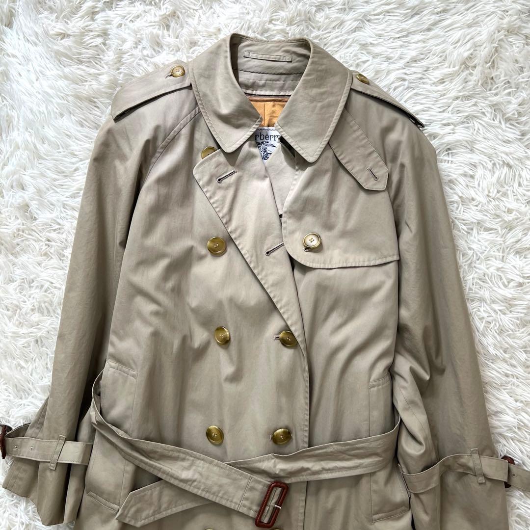 バーバリー ライナー トレンチコート ノバチェック ロング ベージュ　S