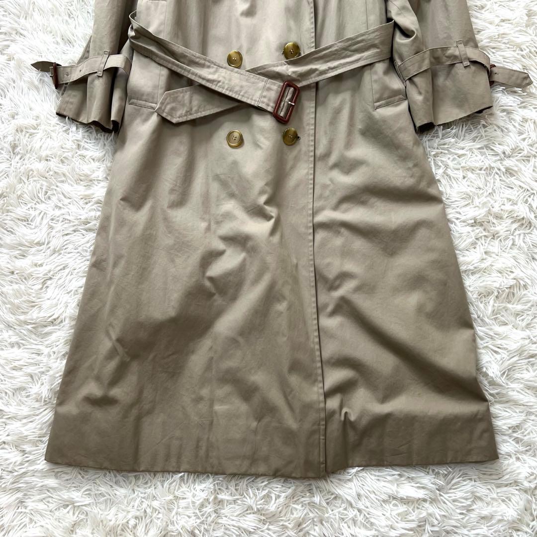 バーバリー ライナー トレンチコート ノバチェック ロング ベージュ　S